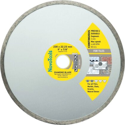 Gyémánt vágótárcsa NovoTools Basic 230x22.23 mm, kerámia