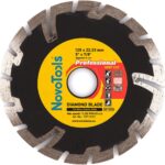 Gyémánt vágótárcsa NovoTools Professional 125x22.23 mm, mélyvágás