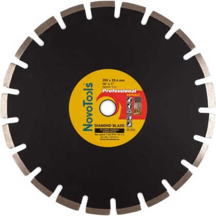 Gyémánt vágótárcsa NovoTools Professional 350x10x25.4 mm, aszfalt