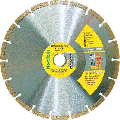 Gyémánt vágótárcsa NovoTools Standard 230x7x22.23 mm szegmentált