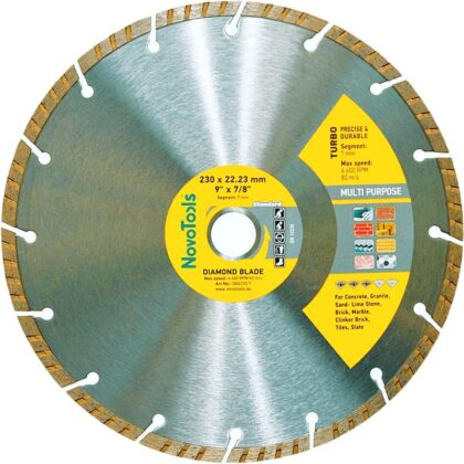 Gyémánt vágótárcsa NovoTools Standard 230x7x22.23 mm turbó
