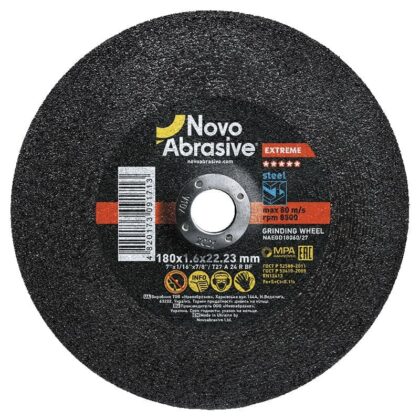 Csiszolókorong fémhez NovoAbrasive Extreme 27 180x6.0x22.23 mm