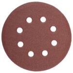 Csiszolókorongs tépőzáras NovoAbrasive 150 mm P80, 8 lyukkal, készlet 5 db.
