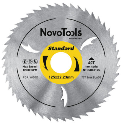 TCT fűrészlap NovoTools Standard 125x22.23 mm40Т