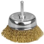 NovoTools Fazékkefe For Drills hullámosított Huzal Brass-Coated, 75x6 mm